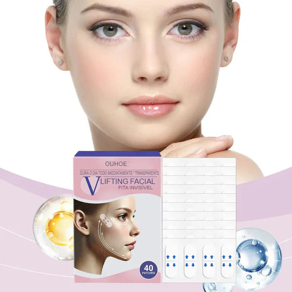 Fita Lifting Facial Adesiva para V-Face Anti Rugas