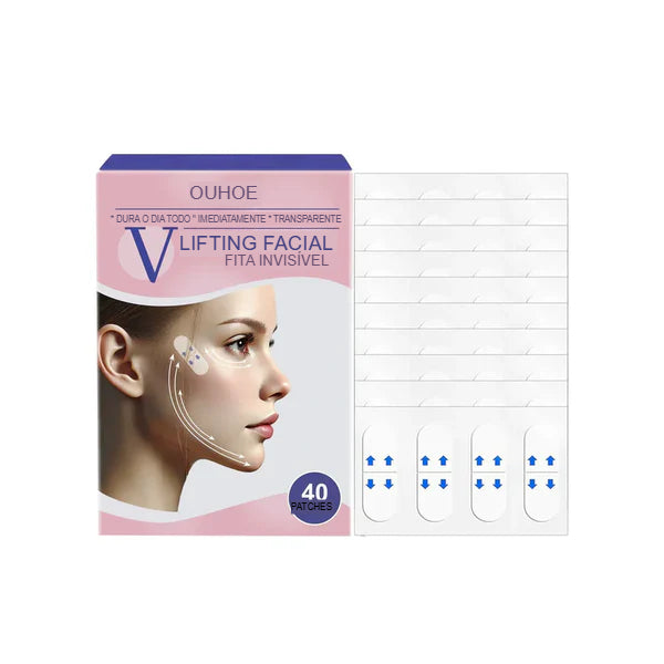 Fita Lifting Facial Adesiva para V-Face Anti Rugas