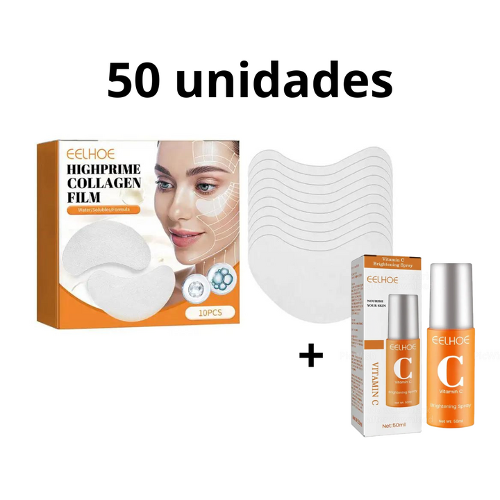 Kit Folhas de Colágeno Beauty +  Vitamina C e Ácido Hialurônico