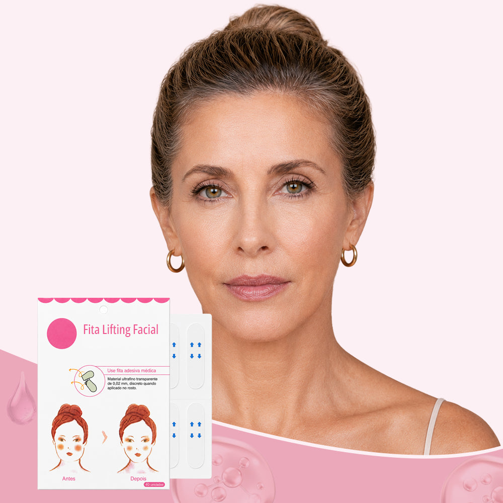 Fita Lifting Facial Adesiva — Efeito V-Face Imediato