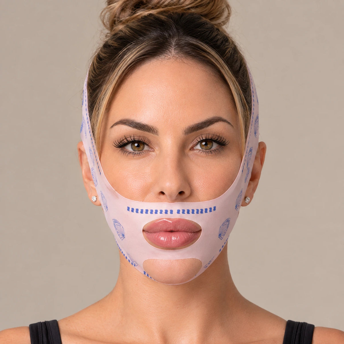 V-Lift - Máscara de Contorno Facial - Suaviza Rugas, Papada e Modela o Rosto