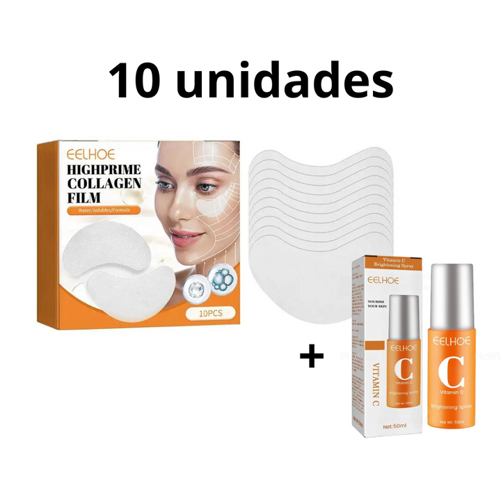 Kit Folhas de Colágeno Beauty +  Vitamina C e Ácido Hialurônico