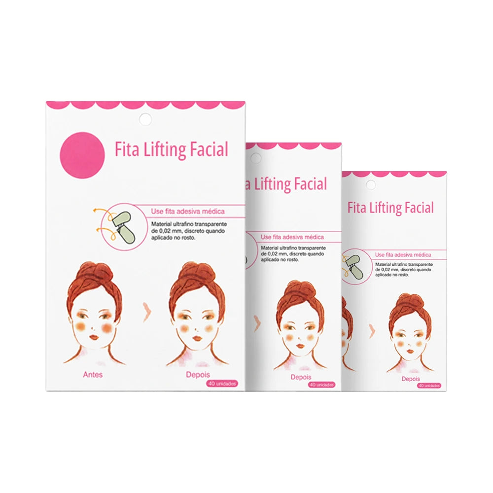 Fita Lifting Facial Adesiva — Efeito V-Face Imediato