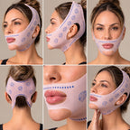 V-Lift - Máscara de Contorno Facial - Suaviza Rugas, Papada e Modela o Rosto