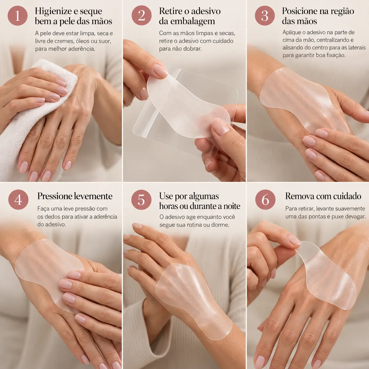 Adesivo Silicone Beauty - Mãos