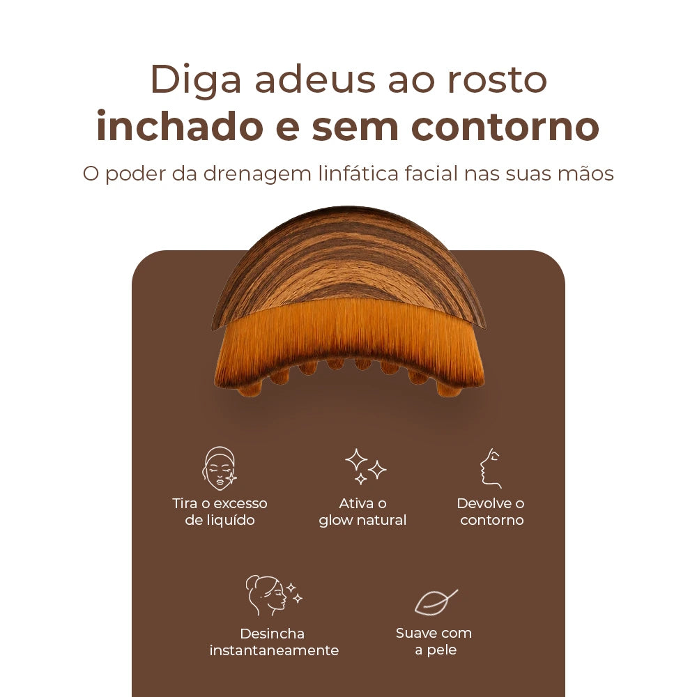 DrenaLift- Escova de Drenagem Linfática Facial
