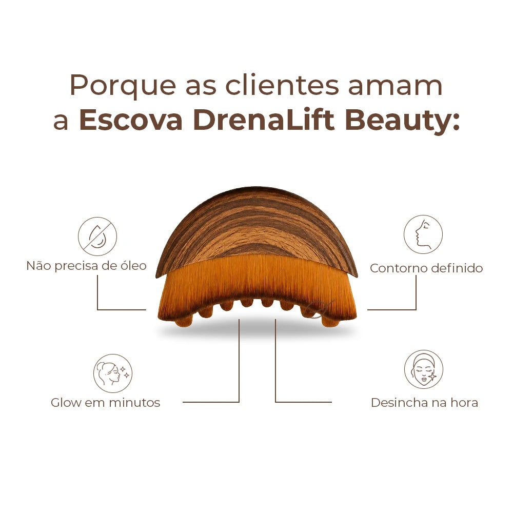 DrenaLift- Escova de Drenagem Linfática Facial