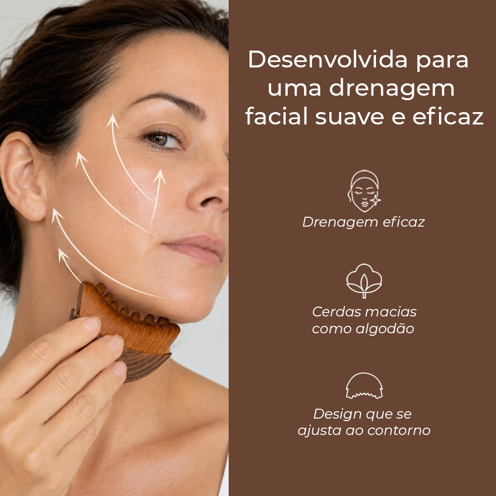 DrenaLift- Escova de Drenagem Linfática Facial